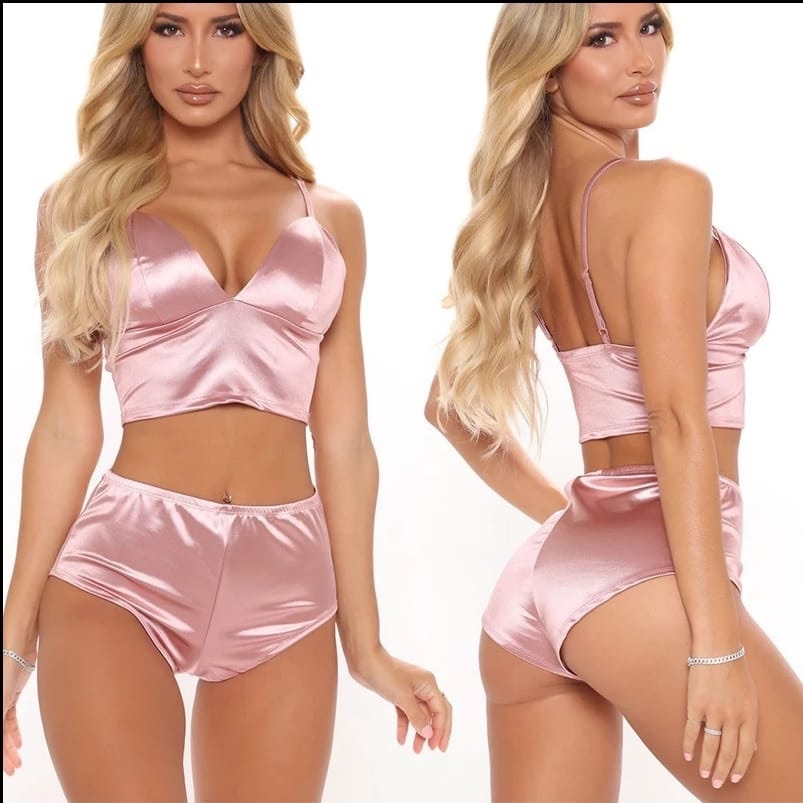 Hot Sell Women Underwear Wine Red Satin Sexy Linge Please Note This Run Small